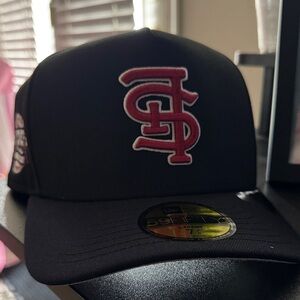 New Era Just Caps Upside Down Logo St Louis Cardinals 59FIFTY A-Frame Fitted Hat